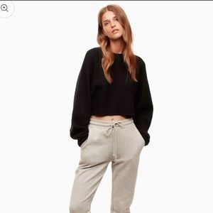 Aritzia Wilfred Free Lolan Crop Sweater